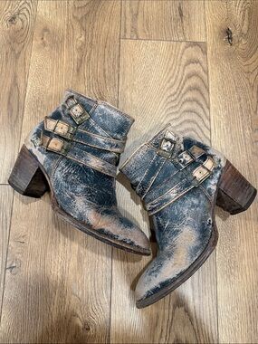 Bed Stu cobbler distressed leather boots , booties, anime boots